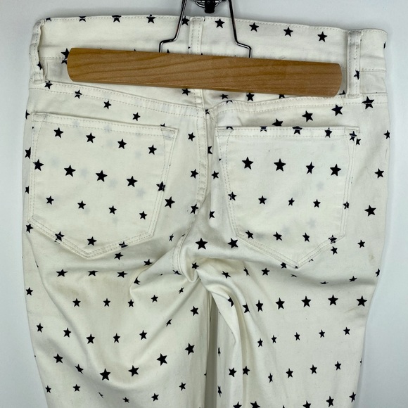 JCREW 8” Rise Toothpick Jeans in Mini Stars - Picture 6 of 12